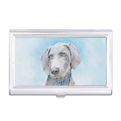 Weimaraner Painting - Cute Original Dog Art  Case