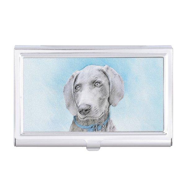 Weimaraner Painting - Cute Original Dog Art  Case
