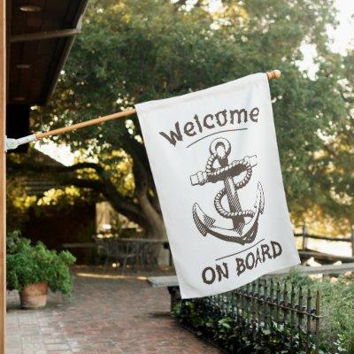 Welcome Aboard House Flag