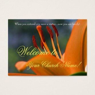 Welcome Card: Elegant Floral