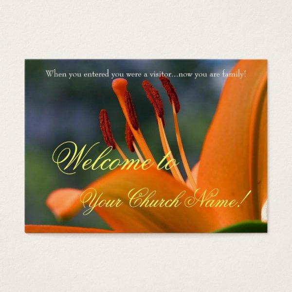 Welcome Card: Elegant Floral