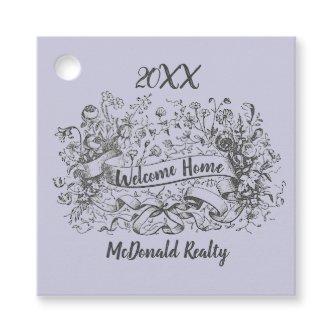 Welcome Home New Home Buyer Realtor Thank You Favor Tags