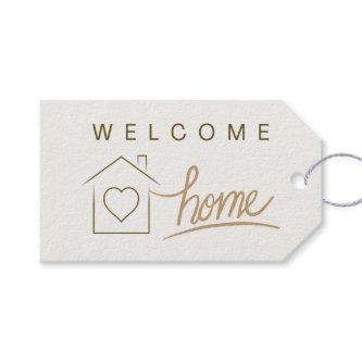 Welcome Home Real Estate Marketing Minimalist  Gift Tags