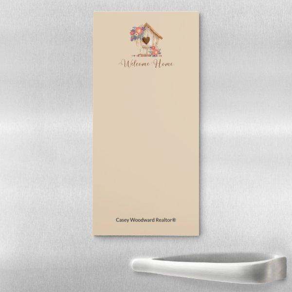 Welcome Home Realtor Congratulations Magnetic Notepad