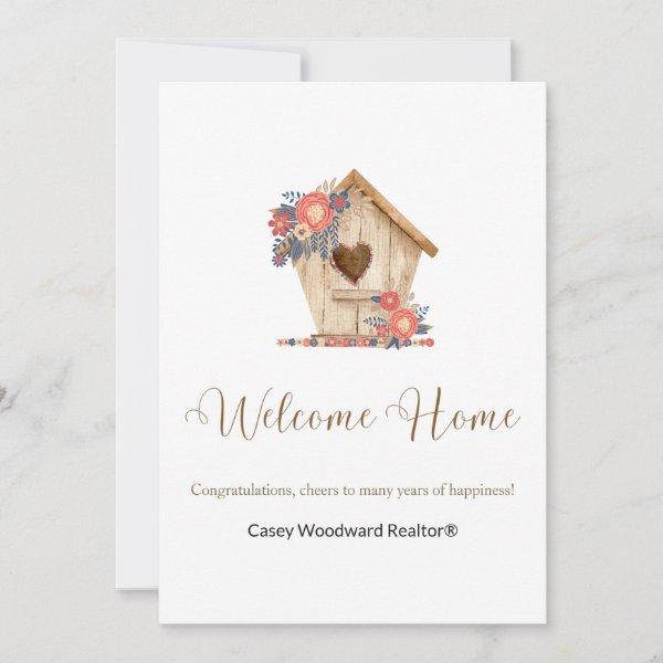 Welcome Home Realtor Personalized  Card