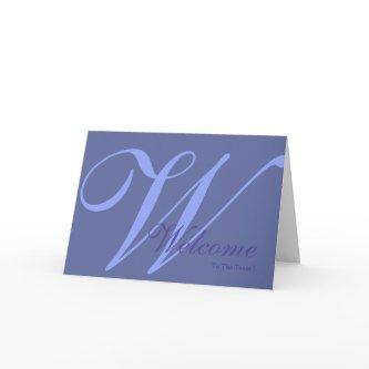 Welcome To The Team Monogram Card