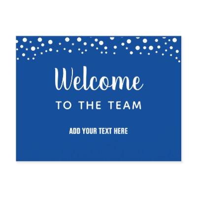 Welcome to the Team Postcard