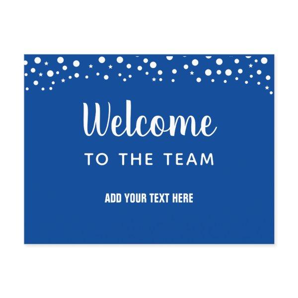 Welcome to the Team Postcard