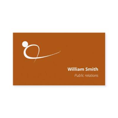 Welcoming Orange Modern Motion Person Logo
