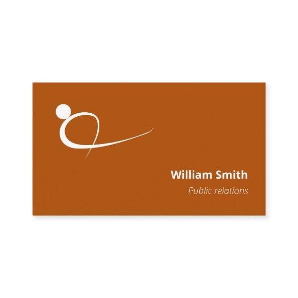 Welcoming Orange Modern Motion Person Logo