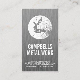 Welder Doing Metal Work | Metallic Texture