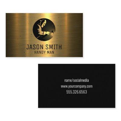 Welder Logo | Gold Metallic | Industrial