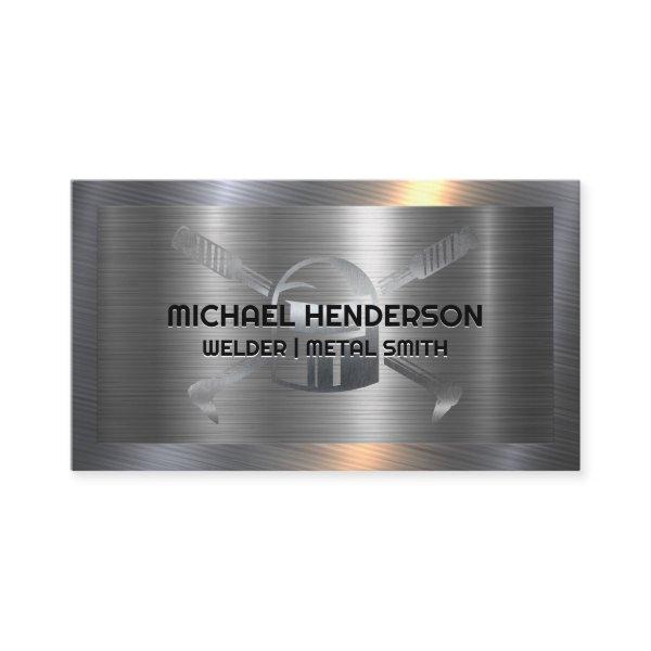 Welder Logo | Metallic Brushed