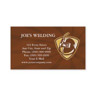Welder Visor And Welding Torch Retro Shield