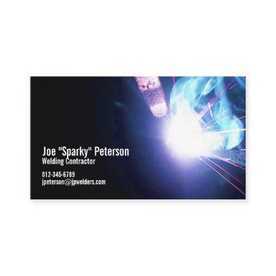 Welder Welding Sparks Blue