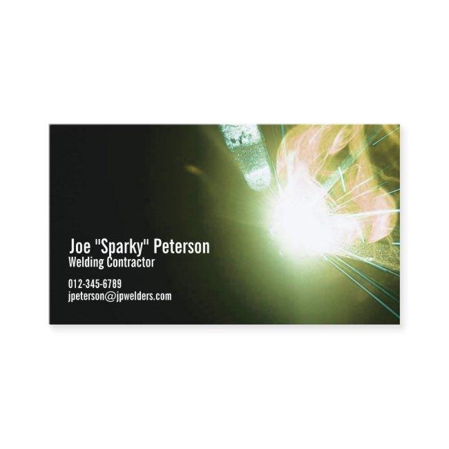 Welder Welding Sparks Green