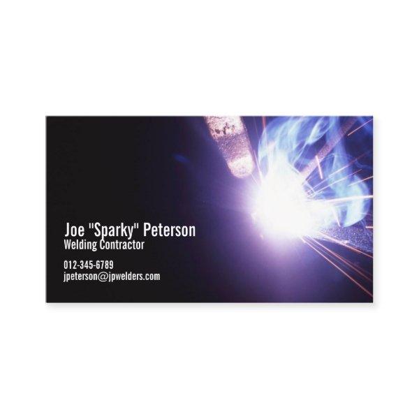 Welder Welding Sparks Purple