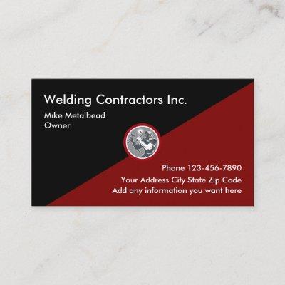 Welding Contractors Businesscards