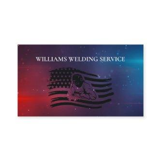 Welding Fabricator Contractor American Flag