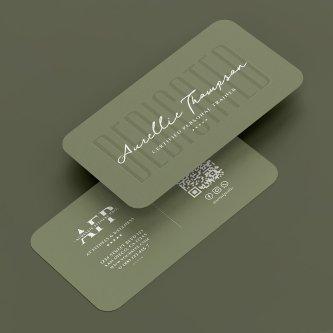 Wellness Coach Modern Personal Trainer Sage Green