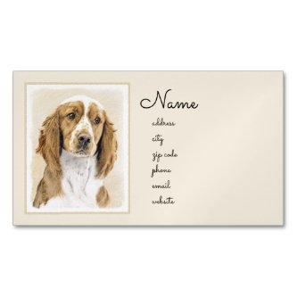Welsh Springer Spaniel Painting - Original Dog Art  Magnet