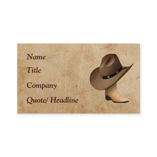 Western Boot and Hat