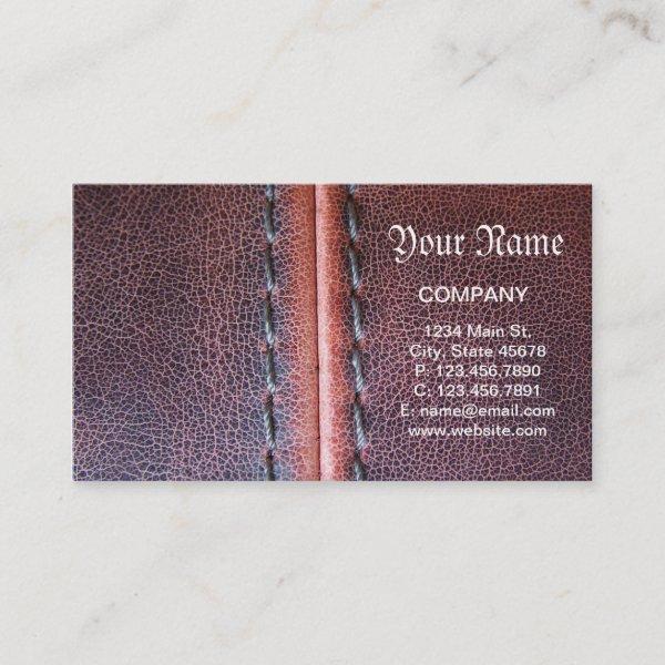 western country Weathered  Stitching Faux Leather