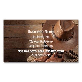 Western Cowboy Horses Shop Store  Magnet