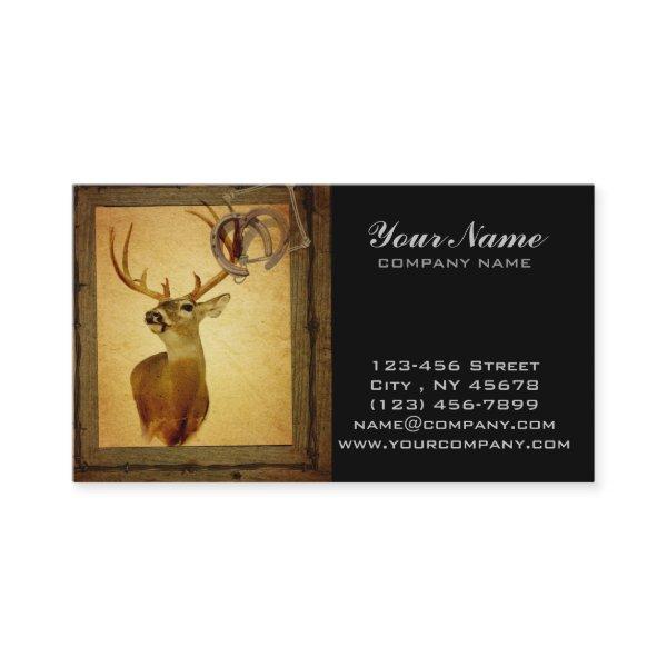 Western Primitive barn wood buck white tail deer