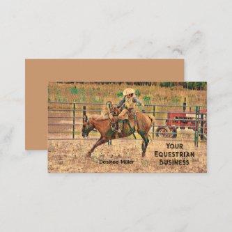 Western Rustic Rodeo Cowboy Horse Riding