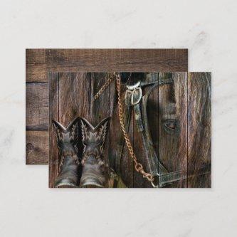 Western Style Horse And Cowboy Boots