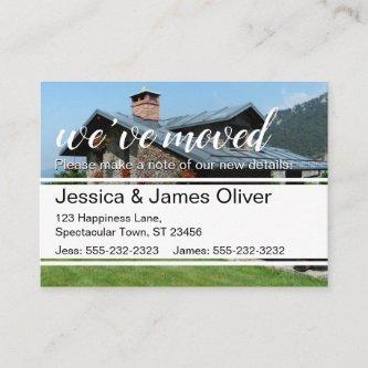 We've Moved Card with Photo of Your New Home