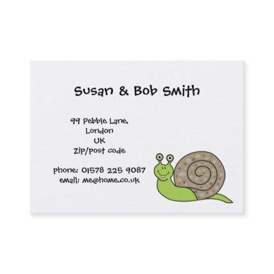 We've Moved House Snails