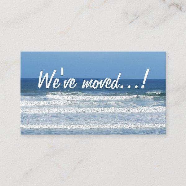 "We've moved" new address seaside