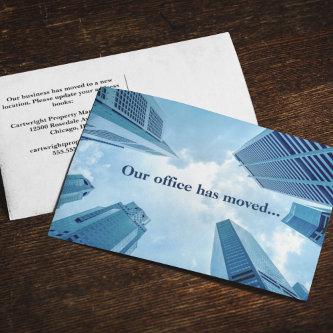 We've Moved Office Professional Change of Address Announcement Postcard