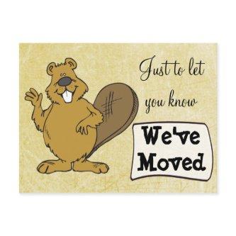 We've Moved Squirrel New Address Postcards