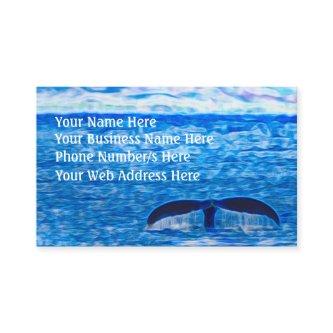 Whale Tail Blue Ocean Inspirational Optimism