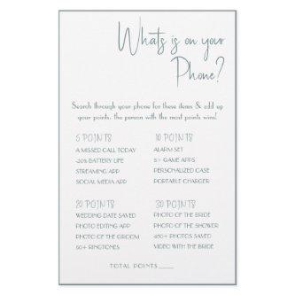 What is on your Phone? Game Card Flyer