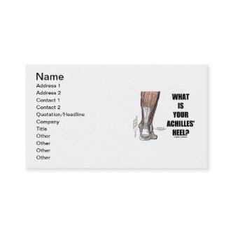 What Is Your Achilles' Heel? (Heel Anatomy)