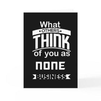 What Others Think of You As None