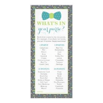 What's In Your Purse? Baby Shower Game, 25 Pack Rack Card
