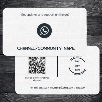 🌐📲 WhatsApp Channel Community Custom QR