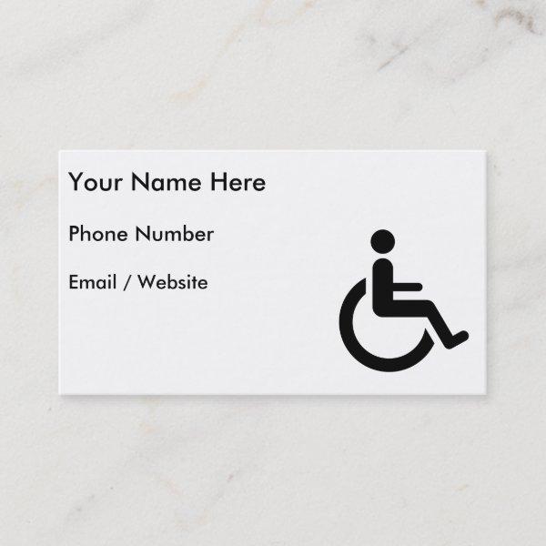 Wheelchair Access - Handicap Chair Symbol