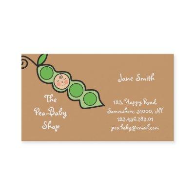 Whimsical Baby Boy Pea in a Pod Cute Cartoon