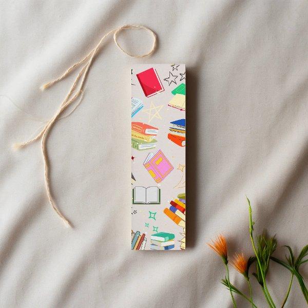 Whimsical Book Lovers' card Bookmark