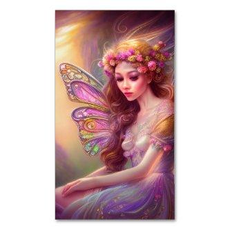 Whimsical Cottage Core Fairy  Magnet