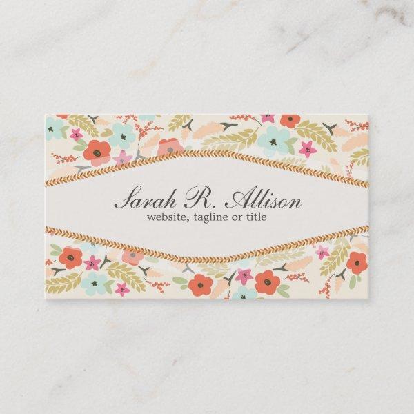 Whimsical Country Wild Flowers Pattern