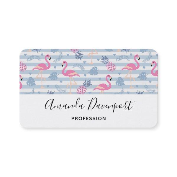 Whimsical Flamingo & Pineapple Pattern