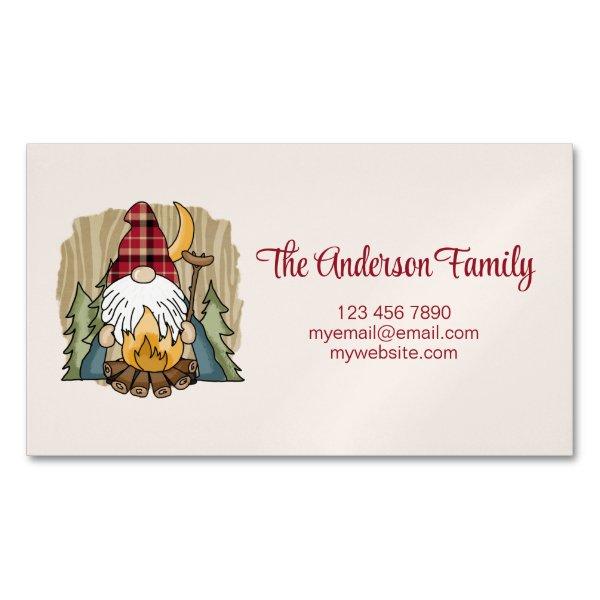 Whimsical Gnome RVer Camper Van Life Personal  Magnet