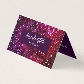 Whimsical iridescent pink Glitter monogram